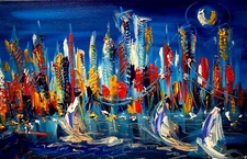 AMERICA █HOME DECOR█PAINTING█WALL  █ORIGINAL█CANVAS██ rtStretched█Canvas█qwef3H