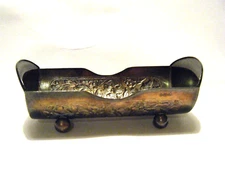 Vintage 1960s Dutch Silver Plated Repousse Cradle Toothpick Holder HH 90