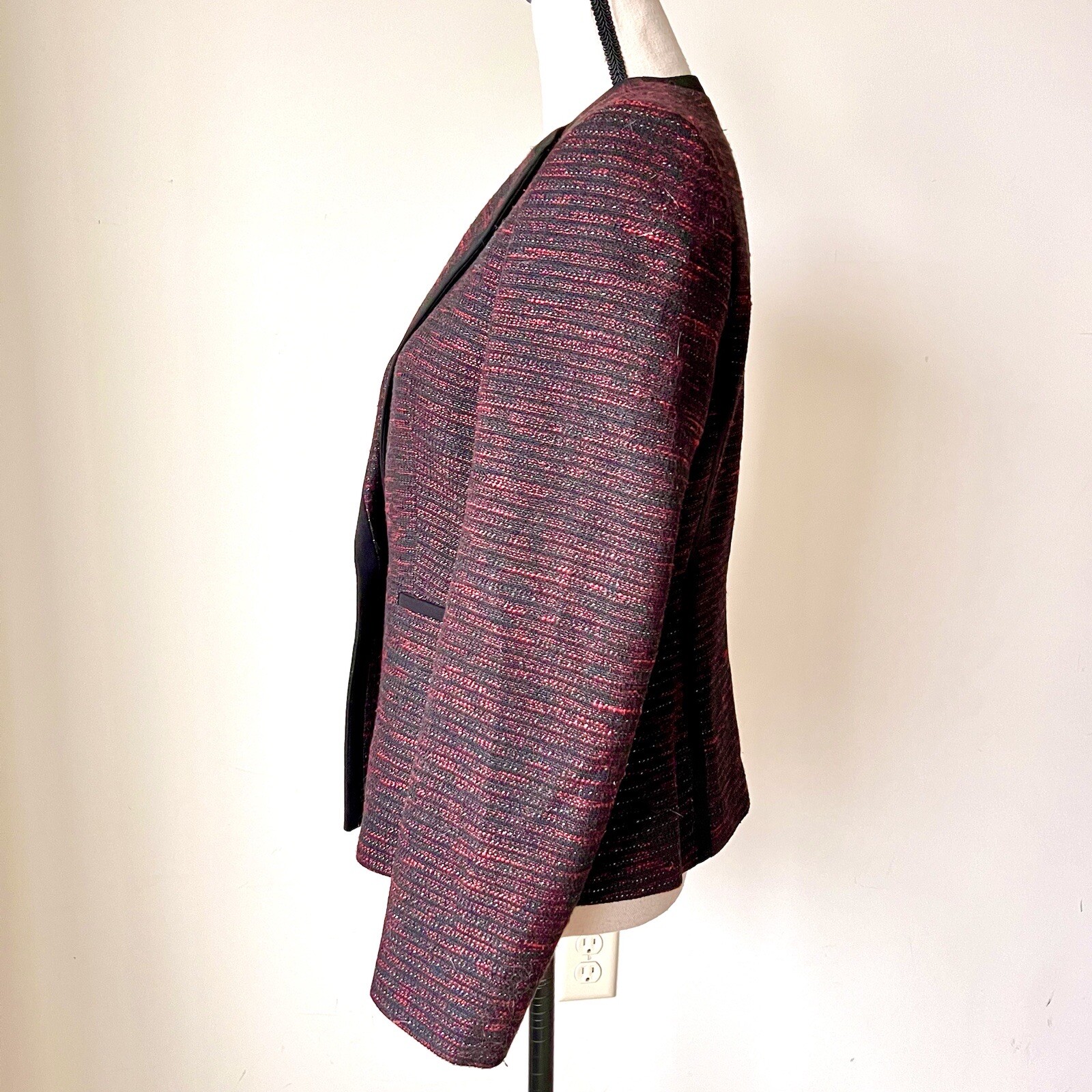 KASPER Single Breasted Metallic Thread Detailing … - image 4