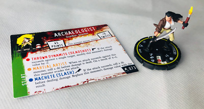 HorrorClix Archäologe #073 gelb Figur Modell Vintage Horror Clix