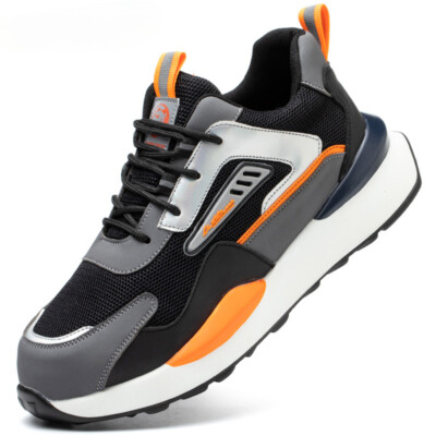Work n’ Sport Safety Work Shoe - Brown/Black with Orange Accent Rock Fall introduces the next generation of action sports  main image 4