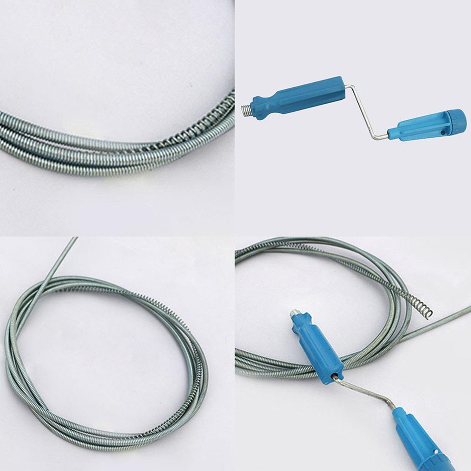 1.4/1.8/2.6M Drain Snake Clog Remover Hair Removal Cleaning Tool