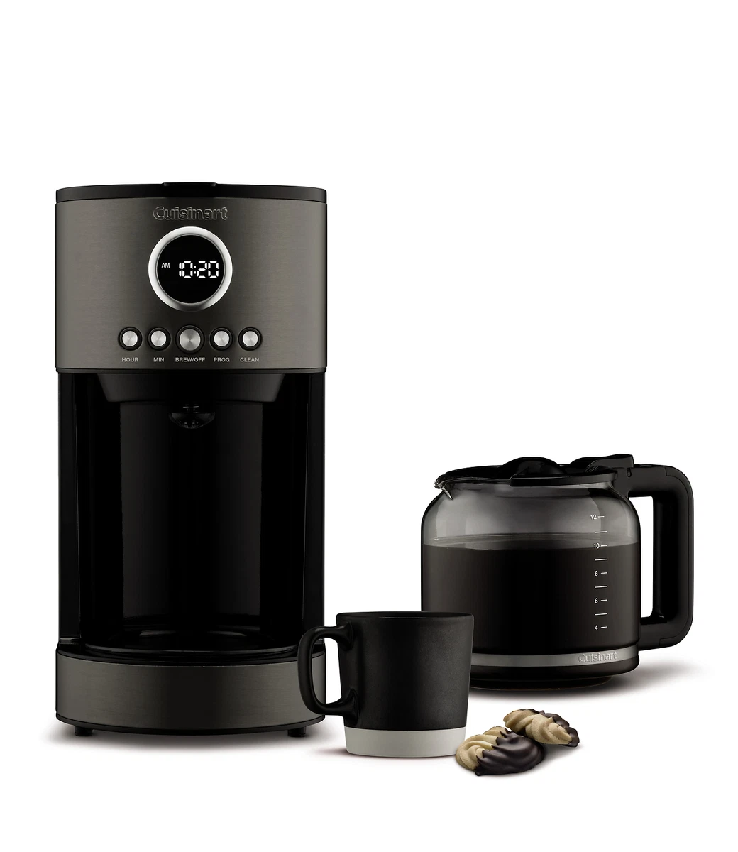 Cuisinart 12 Cup Coffeemaker Stainless Steel Black eBay
