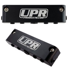 Upr 7 Port Vacuum Block Intake Manifold Fuel Gas Wastegate Turbo Boost Nos Black