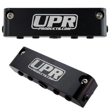 UPR 7 Port VACUUM Block Intake Manifold Fuel Gas Wastegate Turbo Boost NOS Black