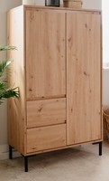 Highboard Eiche Artisan Kommode Anrichte Wohnzimmer Schrank 81 X 139 Cm Bastia