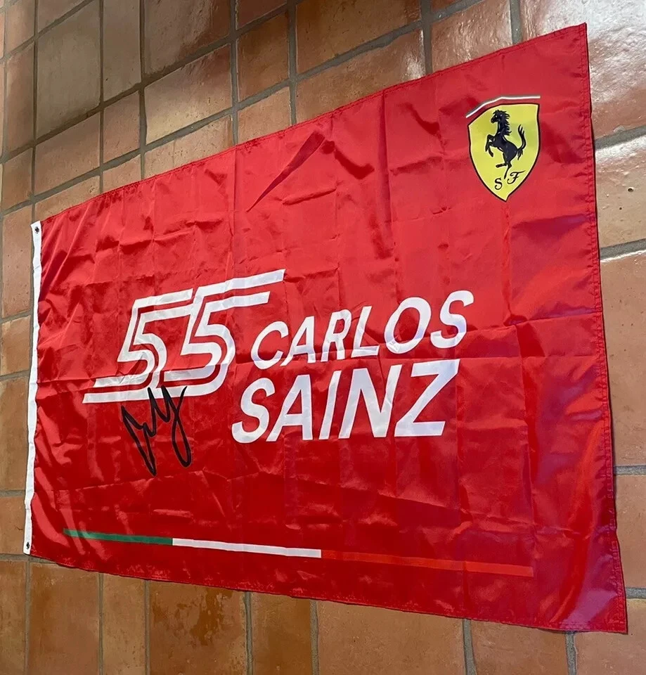 CARLOS SAINZ #55 F1 FLAG 3X5 FT FORMULA ONE BANNER OUTDOOR INDOOR DECORATION - Image 2 of 3