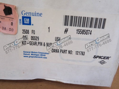 121763 EATON - JUEGO DE ENGRANAJES SPICER. NUEVO. SE ADAPTA 19050S RELACIÓN 6.17 GM# 15585074 - Imagen 10 de 12