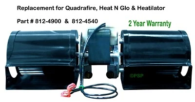 PSP QUADRAFIRE PELLET [PP7325] ROOM AIR CONVECTION BLOWER 812-4900, 812-4540