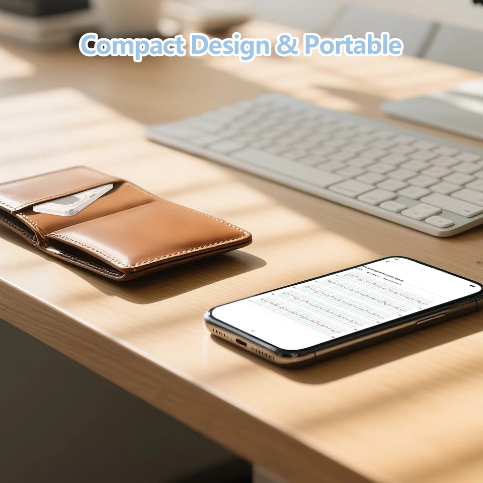 Smart Portable ECG Monitor - Rechargeable Heart Rate Tracker for Home Care - Image 4 of 4