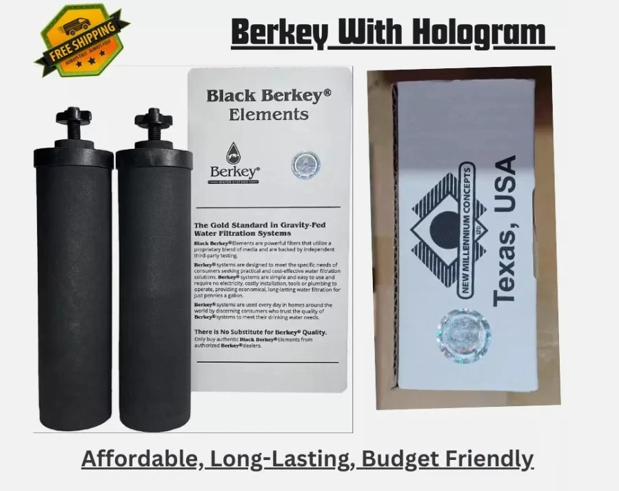 Berkey Auténticos Negros BB9-2 Filtros de Repuesto de Agua para Sistema de Agua Berkey Foto 2 de 4