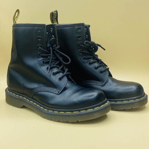 Dr. Martens 1460 Damenstiefel US 6 schwarz Glattleder 8 Augen Combat Knöchel - Bild 1 von 9