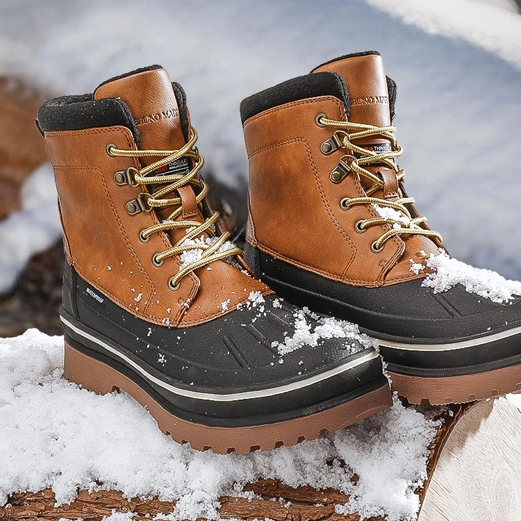 Men's Insulated Waterproof Snow Boots Warm Fur Lined Outdoor Snow Ski Boots
Opens in a new window or