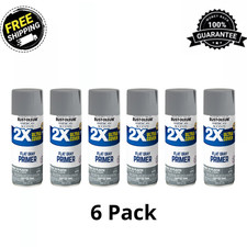 Rust-Oleum American Accents 2X Ultra Cover Flat Gray Primer Spray Paint, 6 Pack