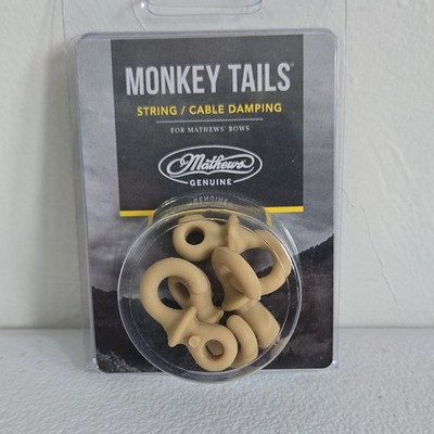Mathews Monkey Tails String/Cable Dampers Tan for Compound Bows