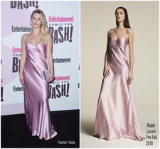 Ralph Lauren Purple Label Pre-Fall 2018 Pink Silk Slip Dress Sz 4 Lili Reinhart