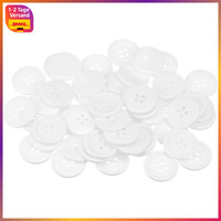 NäHknöPfe 23Mm Weiß 80 StüCk Harz Rund 4 LöCher FüR Kleidung Basteln Diy