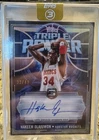 Topps Three 2025-26 Triple Power Autographs Hakeem Olajuwon /49 Houston Rockets