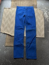 Vintage 1982 Levis Corduroy Blue Pants Talon 42 Zipper White Tab Mens 32x36