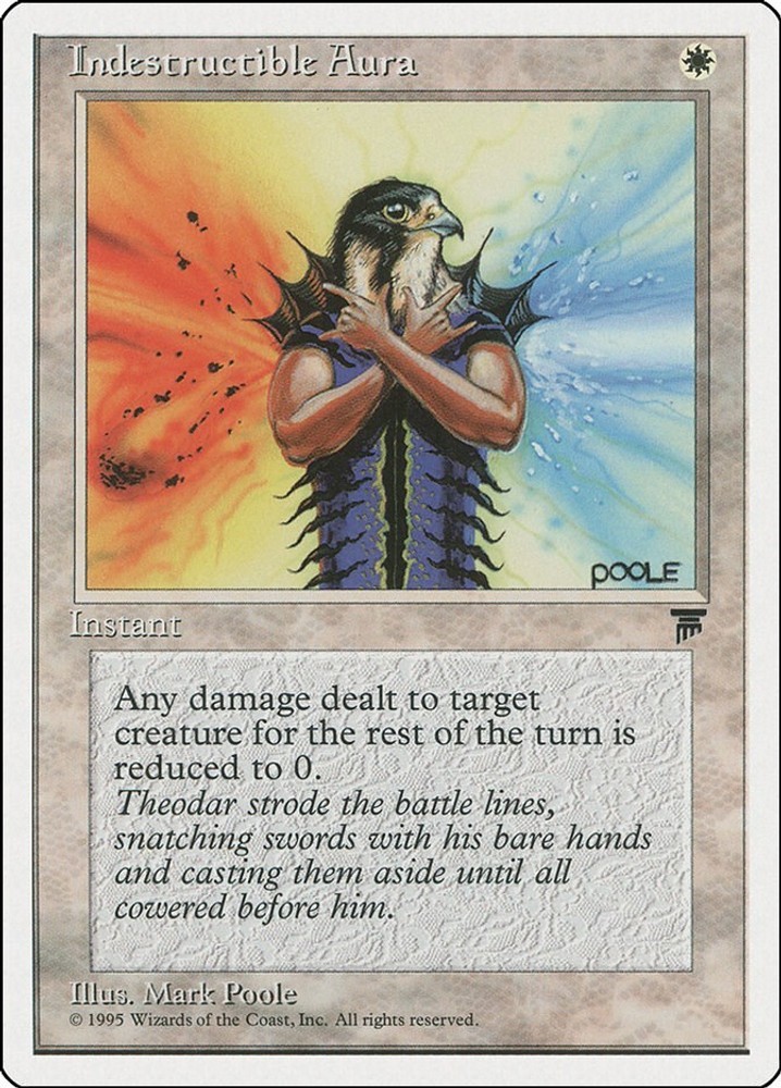 Indestructible Aura #7 (HP) Chronicles (CHR) MTG