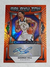 2024-25 Panini Obsidian - Galaxy Ink George Hill, Orange Flood /99 (AU)
