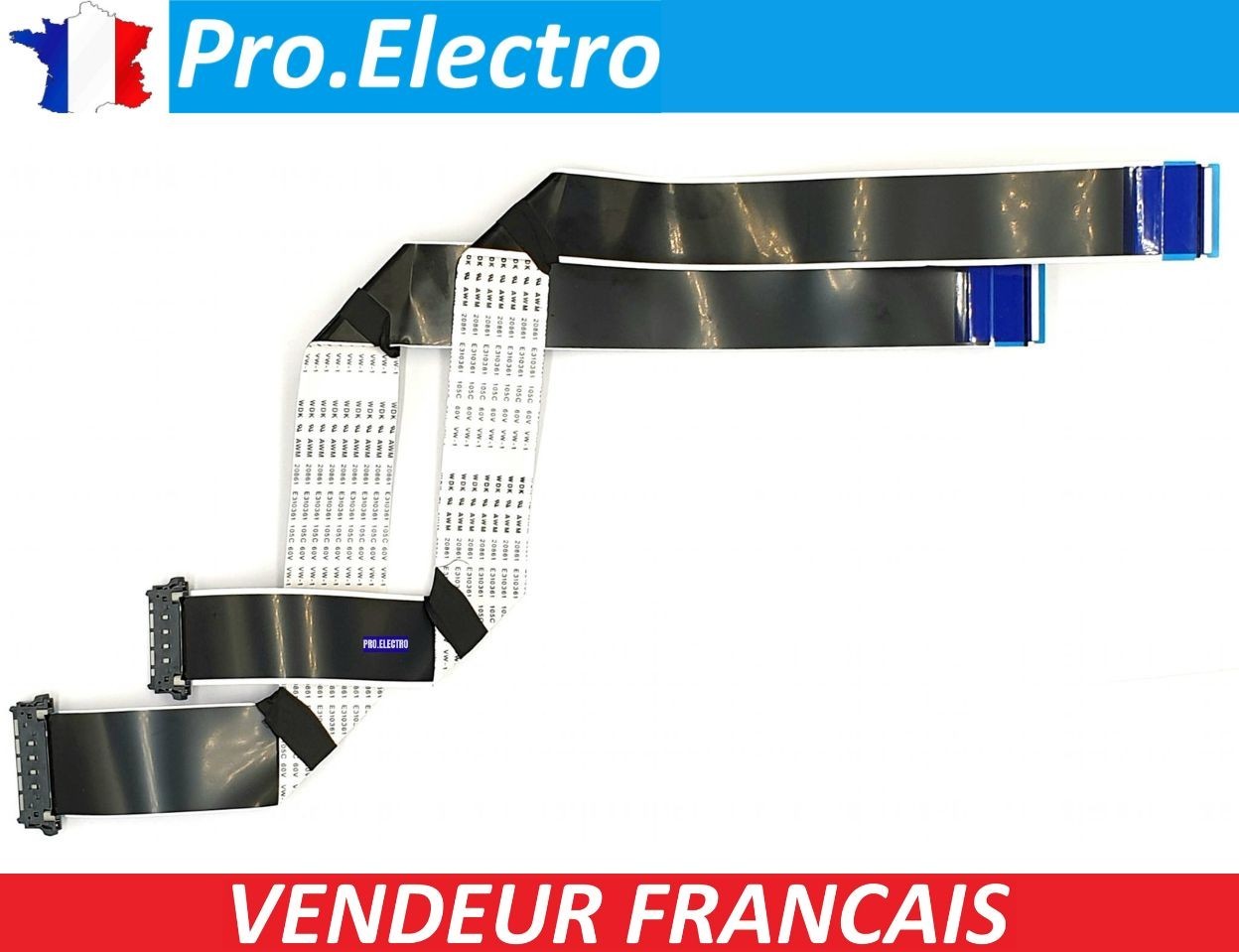 Nappe LVDS 20861 E310361 pour TV Philips 65OLED760/12 105C VW-1