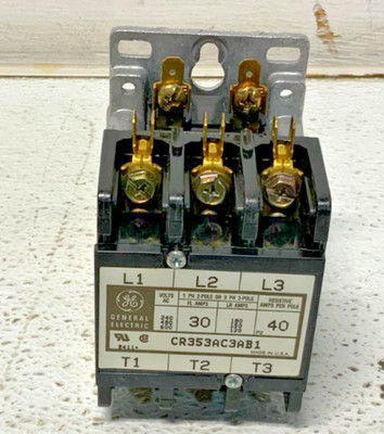 NEW General Electric CR353AC3AB1 Definite Purpose Contactor Motor Starter 26B