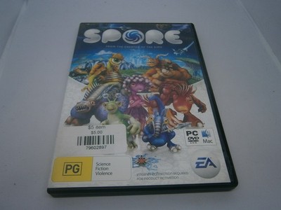 Spore Windows PC Mac Dvd-rom Game 2008- FREE POST
