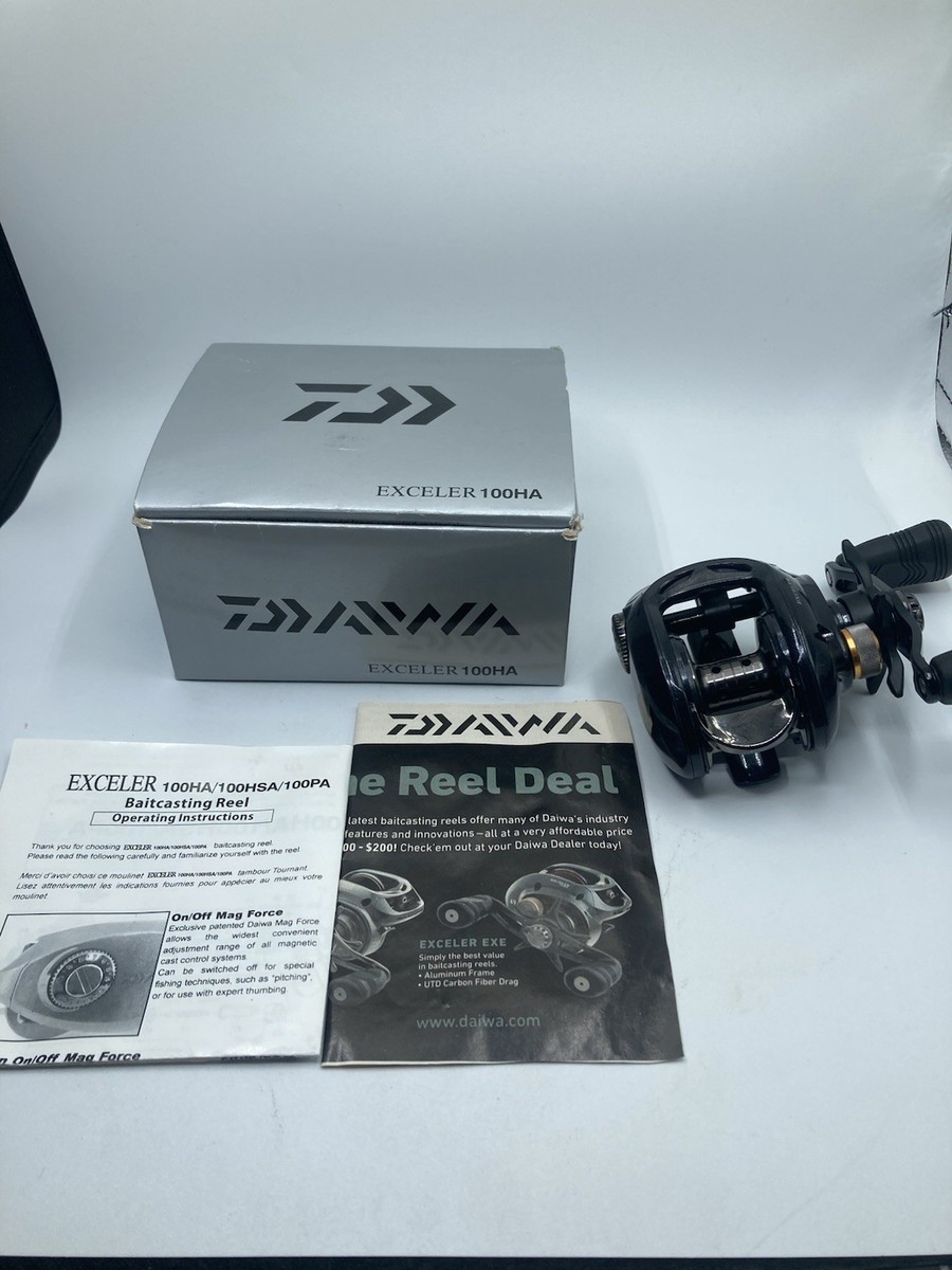 Daiwa Exceler 100HA 6.3:1 Baitcast Fishing Reel Ultimate