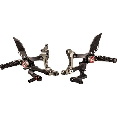 Gilles Tooling MUE2 Rearset - Black for Ducati MUE2-D01-B