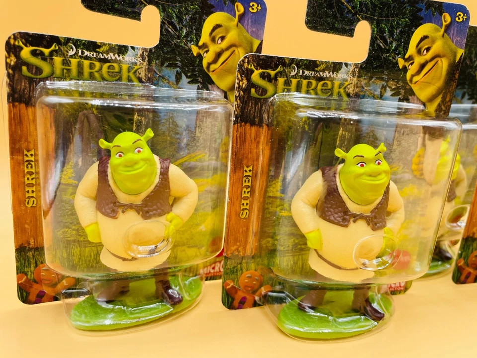 Shrek Lote de 5 Cake Toppers Mattel Micro Collection Mini Figura Estatuilla Nueva Foto 2 de 4