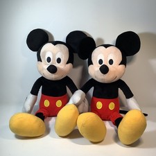 Lot of 2 Kohls Cares Disney Mickey Mouse Plushes Stuffed Animal Doll Toy 14"