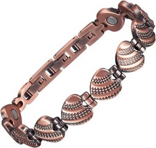 Women Bracelet Magnetic Therapy Arthritis Pain Relief Pure Solid VALENTINES GIFT