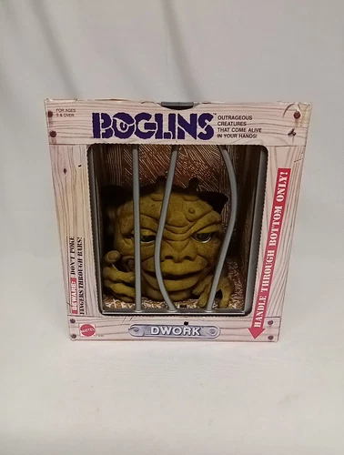 Boglins Original Vintage Mattel DWORK Boglin Open Box Cage 1987 NOT REISSUE