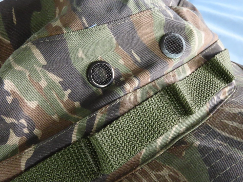 ROTHCO Militar SOMBRERO DE SOL CLIMA CÁLIDO TIPO II Tigre Raya Boonie Correa para la barbilla 7-3/4 Foto 3 de 4