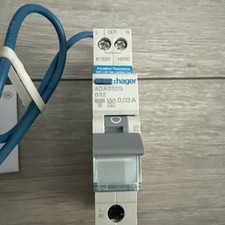 Hager RCBO 32 Amp 30mA Type B 32A Compact B32 ADA Range ADA332G