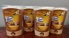 Lot of 4 Lysol Healthy No Touch Hand Soap Dispenser Refill Creamy Vanilla Bliss
