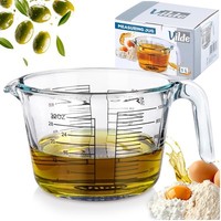 Glas-Messbecher Messkanne Messbecher KüChenmessbecher Aus Glas 1 L