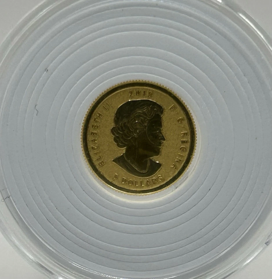 2015 $5 Canada 1/10 OZ Gold Maple Leaf E=MC2 PRIVY - BU - Image 4 of 4