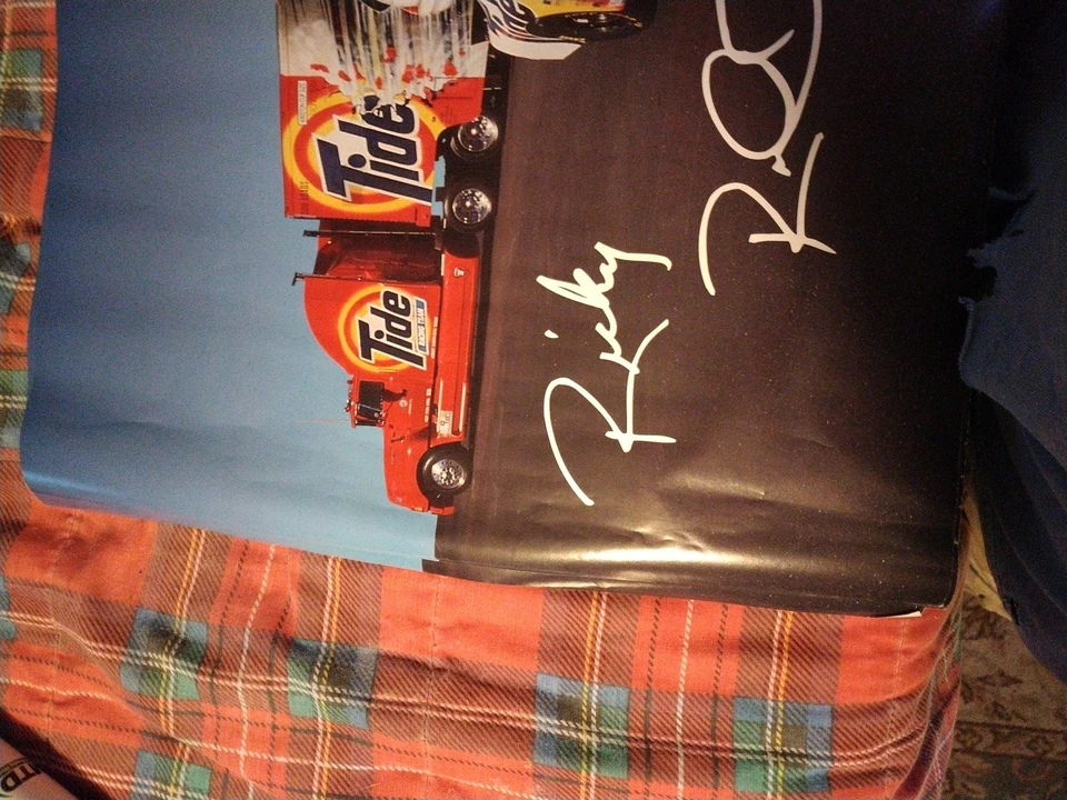  Vintage Ricky Rudd, Nascar Winston Cup, Tide #10, Ford, Poster 1990's - Image 4 of 4