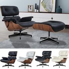 Mid-century EAMES-STYLE Lounge chair armchair Club Chair Ottoman include