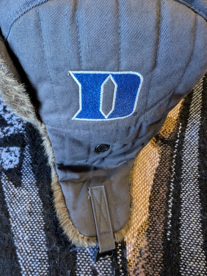 47 Brand Duke Blue Deviles  Stevenson Trooper Bomber Trapper Hat - Image 2 of 4