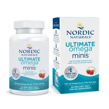 Nordic Naturals Ultimate Omega Minis - for Heart, Brain & Immune Health, 60 Ct