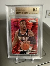 2014-15 Panini Prizm Damian Lillard #1 Red Pulsar Prizm /25 BGS 9.5