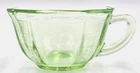 Anchor Hocking Princess Cup Green Depression Ware Glass Cups (3 available)