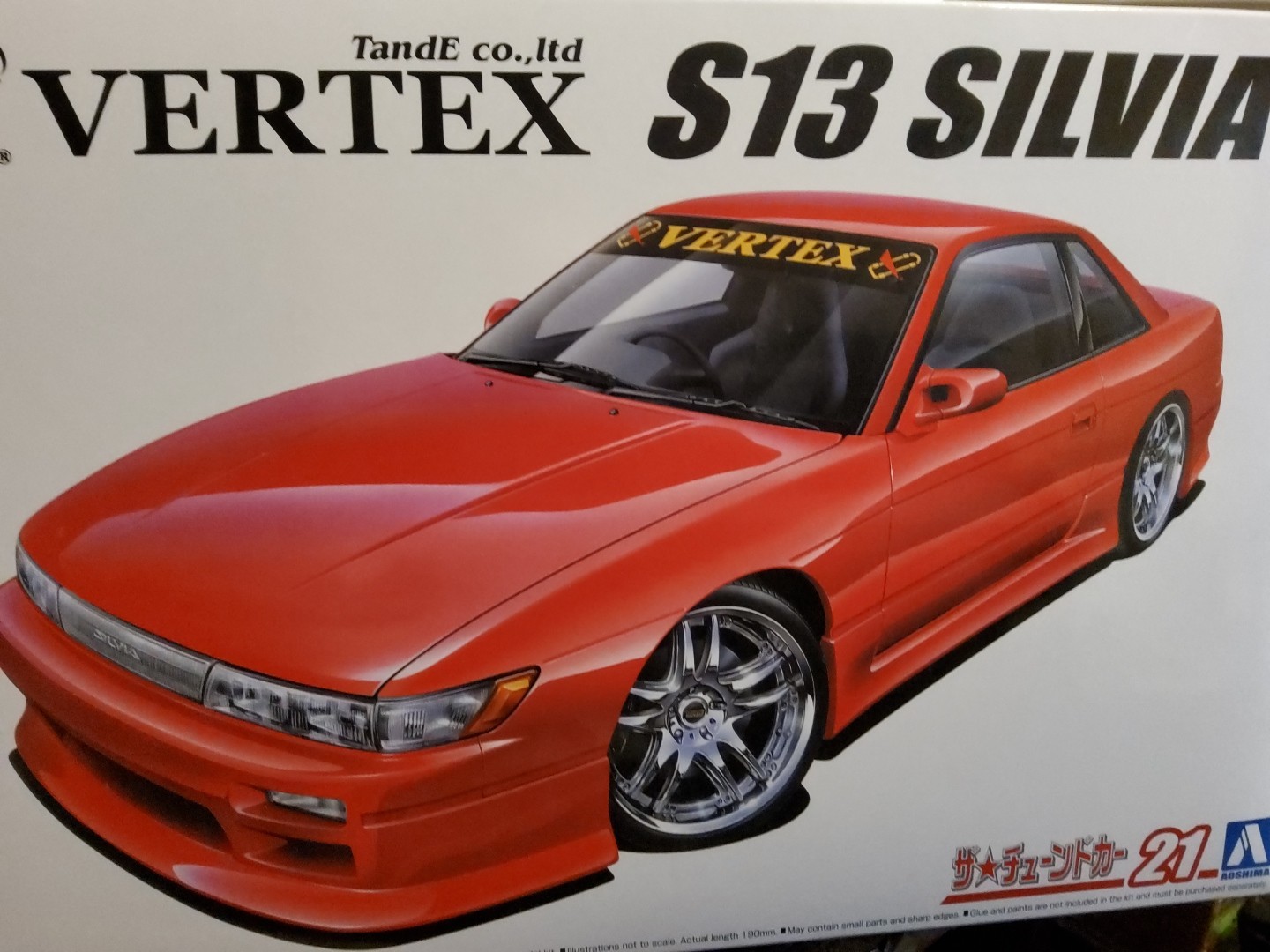 NISSAN SILVIA  S13 'VERTEX'   ,1/24 PLASTIC KIT AOSHIMA,