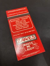 Matchbook Cover - Zanies