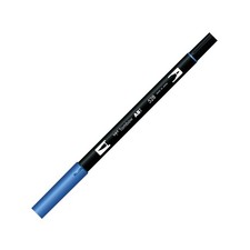 Tombow Dual Brush Pen, Abt, No. 528 AB-T528 1 Count Pack of 1 , Navy Blue