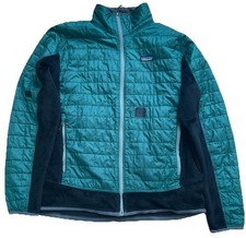 Patagonia Men's Nano Puff Hybrid Jacket XL Green Polartec Thermal Pro PrimaLoft