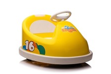 Elektro GoKart Kinderauto 2x45W EVA Räder Kunstleder RC 2.4G Bluetooth Gelb